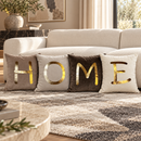 Fiori di Lena | Set 4 Cuscini HOME 45×45 cm – Beige, Panna e Tortora