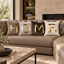 Fiori di Lena | Set 4 Cuscini HOME 45×45 cm – Beige, Panna e Tortora