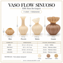 EDG Enzo De Gasperi | Vaso Flow sinuoso - 3 Colori e 4 Dimensioni