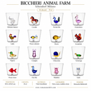 Ichendorf Milano | Bicchiere Animal Farm in Vetro Borosilicato - 16 Decori