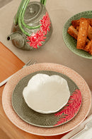 Bordallo - Pinheiro Piatto frutta Ø 19 cm. in ceramica | Couve - Beige