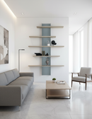 Tomasella | Libreria Versus L 144 in Metallo e Laminato