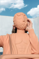 Busto in Terracotta Magna Graecia Uomo Seletti