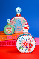 Bottiglia tonda in Porcellana con decori e Set bastoncini Mamma Mia Baci Milano