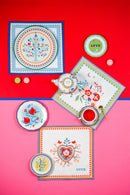 Tovaglietta quadrata cotone antimacchia Mamma Mia baci Milano