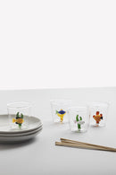 Ichendorf Milano | Bicchiere con Pesce in vetro Borosilicato Marine Garden