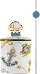 Bottiglia Ottogonale diffusore per fragranza in porcellana  PORTOFINO Baci Milano