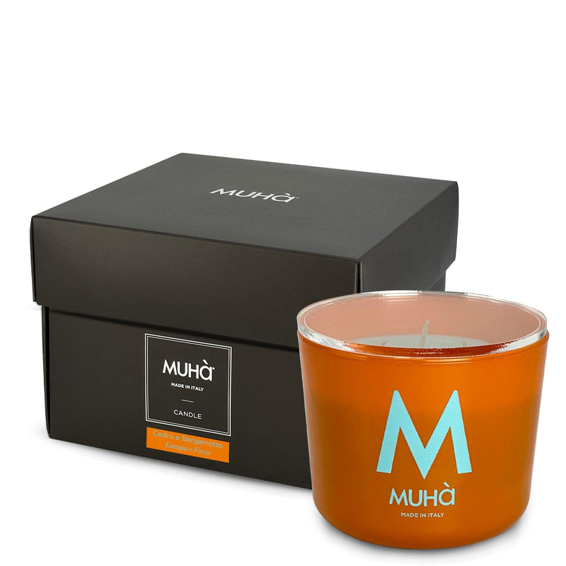 Candela Profumata da 500 Gr. contenitore Vetro Muhà