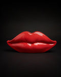 Scultura Salvadanaio Lips in poliresina lucida Blogo Design