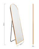 Flamingueo | Specchio da Terra/e Parete Multiposizione Carrie Oro