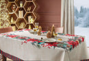 L'Oca Nera Tovaglia Stelle di Natale Tessuto Antimacchia 🎅 Natale 2025 Tavola Delle Feste