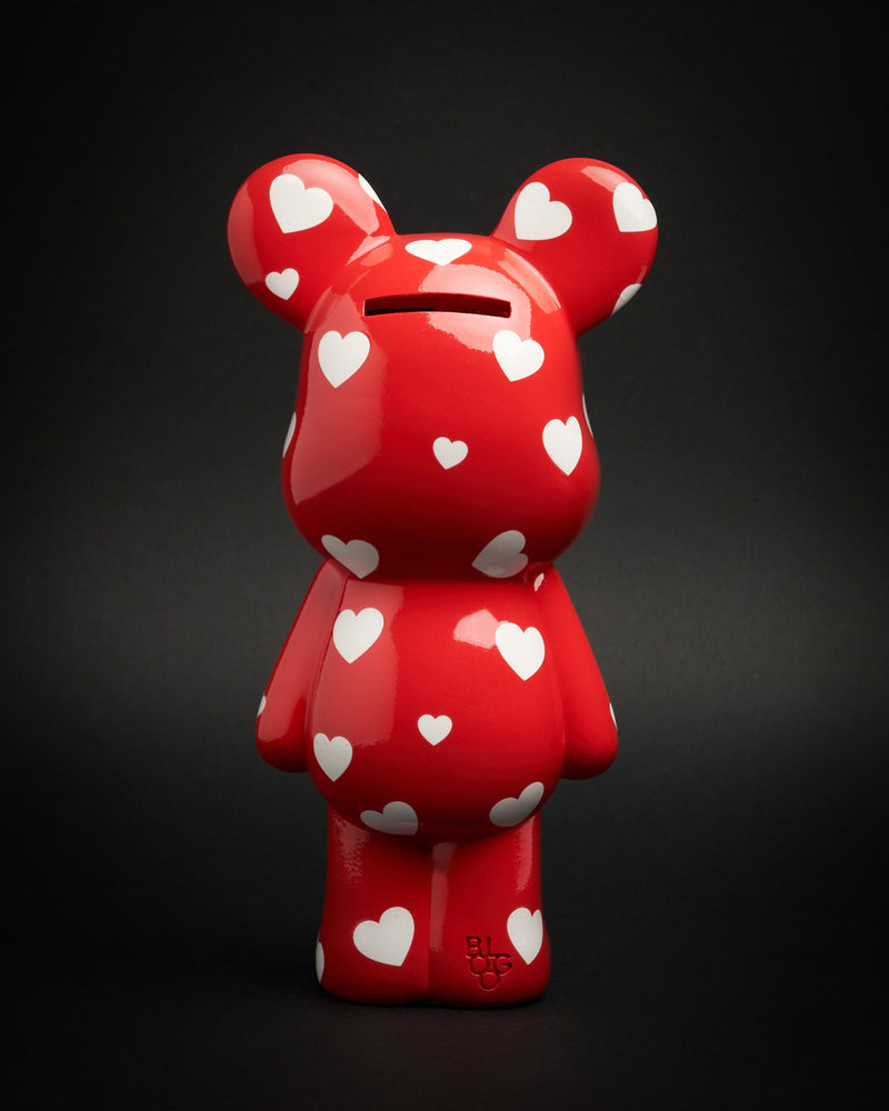 Blogo Design Scultura Salvadanaio Pop Teddy in poliresina Lucida