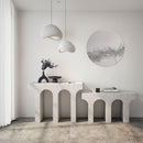 Specchio D'Arte da Parete Ø 80 cm Kintsugi  Agave