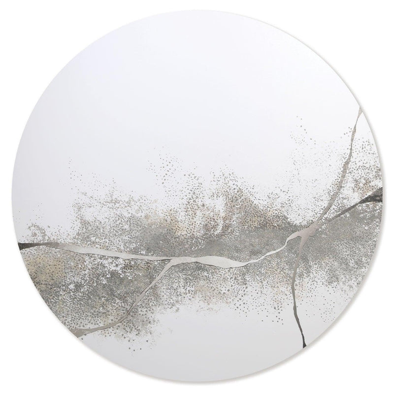 Specchio D'Arte da Parete Ø 80 cm Kintsugi  Agave
