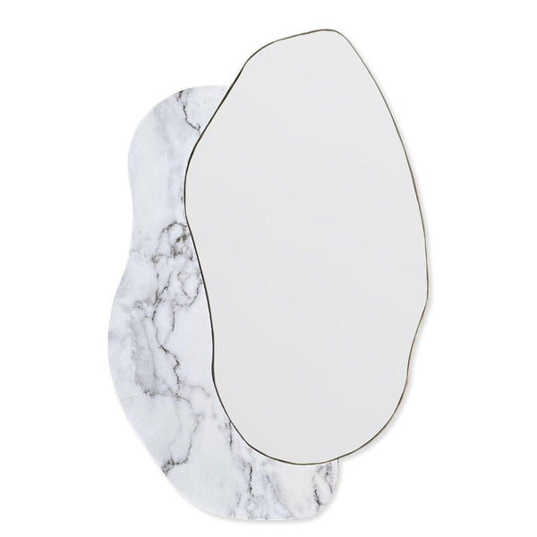 Specchio D'Arte da Parete 65x100 cm Carrara Agave