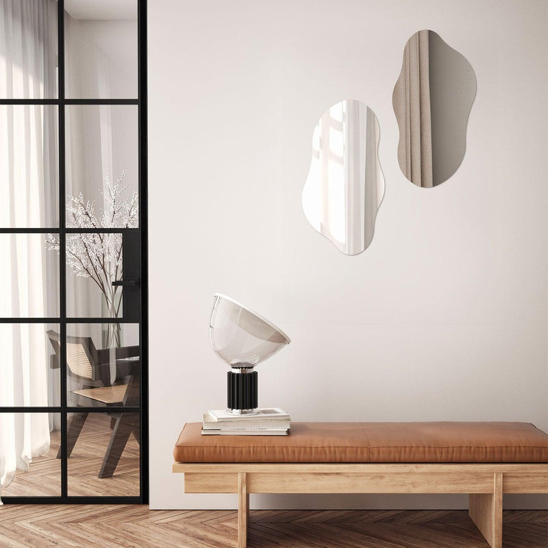 Specchio D'Arte da Parete 32x60 cm Soft Shape Agave