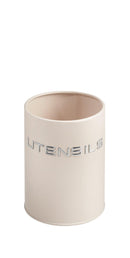 Galbiati Milano Contenitore Utensili a Barattolo con coperchio in Acciaio Galvanizzato