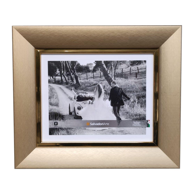 Portafoto Chic con profilo in Metallo Lucido 20x25cm Salvadori Cornici