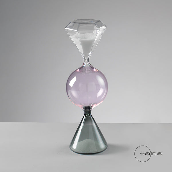 Mascagni | Clessidra Triple in vetro tricolore 10 min. H 24 cm.