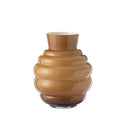 Onlylux | Vaso Ninfa in Vetro Artigianale – Colore Latte/Tabacco