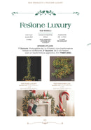 EDG Enzo De Gasperi | Festone Pino Luxury Natalizio con 170 LED