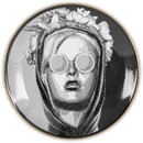 Piatto con decoro in Porcellana Ø 24 cm. Baci Milano