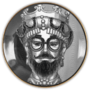 Piatto con decoro in Porcellana Ø 24 cm. Baci Milano