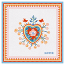 Tovaglietta quadrata cotone antimacchia Mamma Mia baci Milano