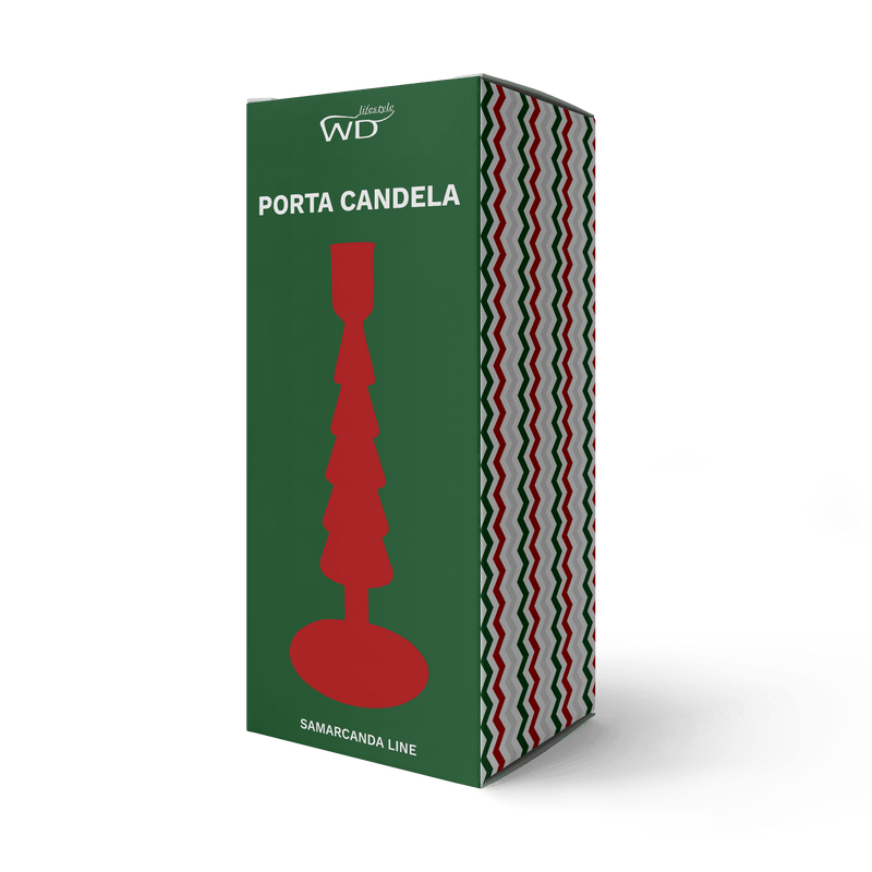 WD Lifestyle Portacandela in vetro borosilicato Samarcanda Line Natale 2024