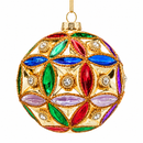 Enzo De Gasperi Palla Rombi in Vetro Natale - 2 Decori