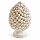 EDG Enzo De Gasperi | Pigna Decorativa bianca in Ceramica H 33 cm