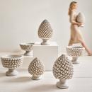EDG Enzo De Gasperi | Pigna Decorativa bianca in Ceramica H 33 cm