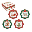 Easy Life | Set 4 piatti dessert Ø 16 cm in porcellana Christmas Heritage