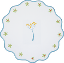 Tovaglietta tonda con ricamo in Lino Mamma Mia Baci Milano