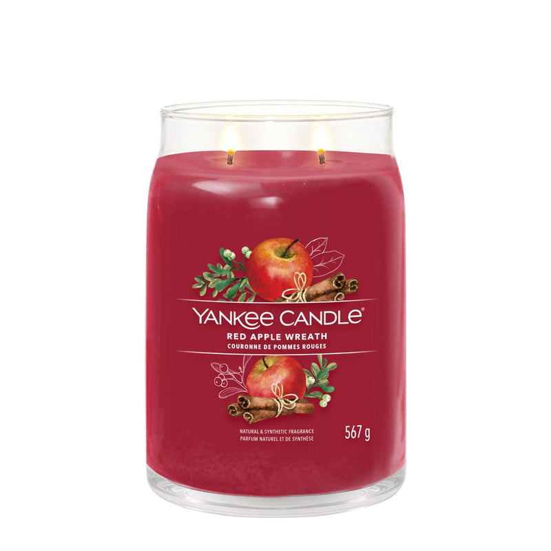 Candela Profumata Red Apple Wreath Yankee Candle