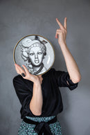 Piatto con decoro in Porcellana Ø 24 cm. Baci Milano