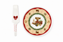 Nuvole di Stoffa | Set 2 pz. Piatti con Paletta in Ceramica Vintage Toys e Scatola Regalo