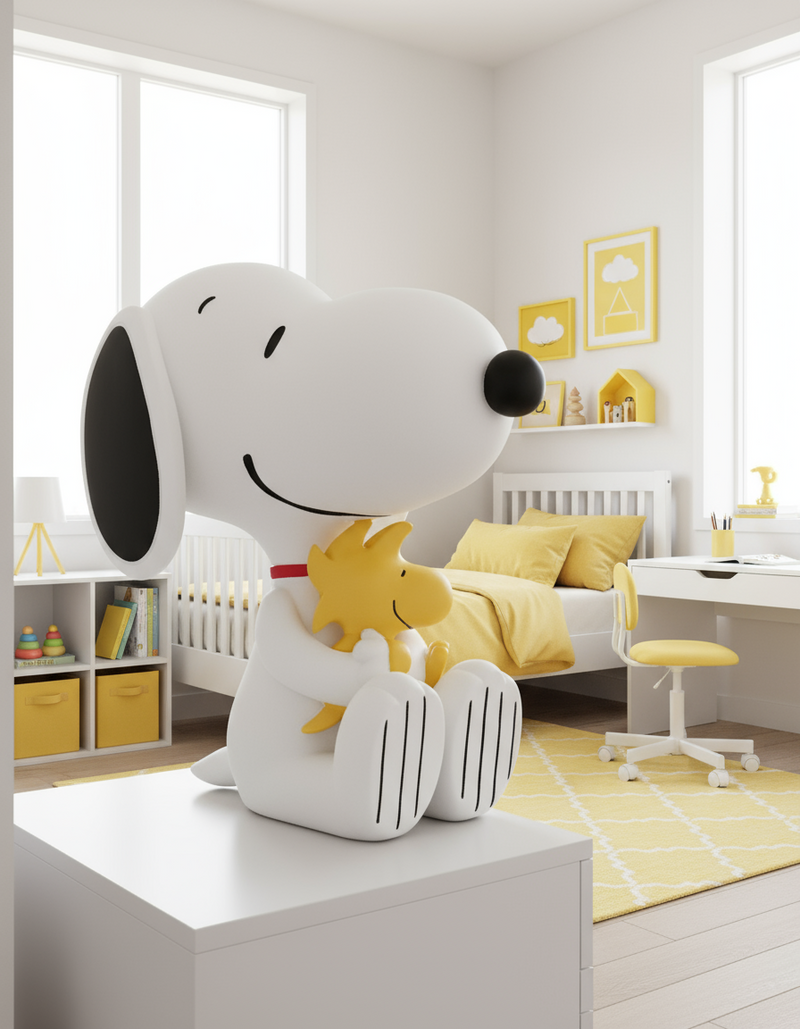 Blogo Design scultura Pop Snoopy Woodstock in Poliresina