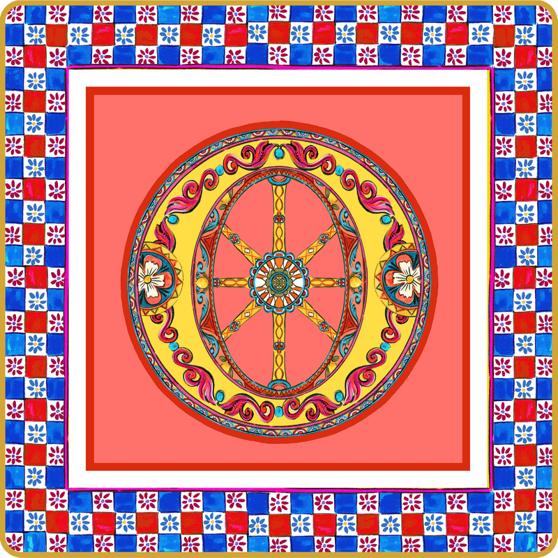 Svuotatasche in porcellana 15x15 ORTIGIA  By Baci Milano