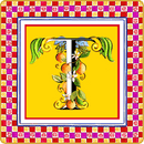 Svuotatasche in porcellana 15x15 ORTIGIA  By Baci Milano