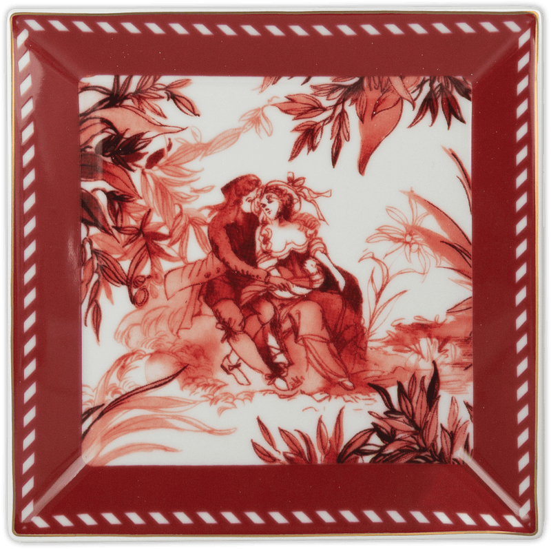 Svuotatasche in Porcellana Collezione Le Rouge Baci Milano