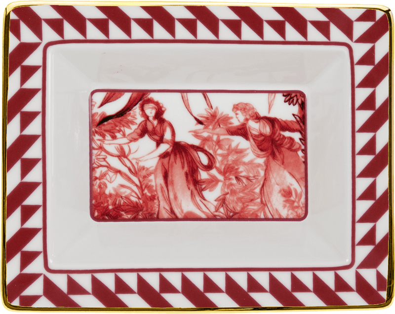Svuotatasche in Porcellana Collezione Le Rouge Baci Milano