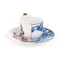 Seletti | Set tazzina caffè con piattino Hybrid - Eufemia  in porcellana Bone China