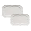 Galbiati Milano | Set 2 Vassoi festonati in porcellana alluminica Convivio