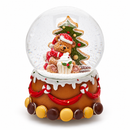 EDG Enzo De Gasperi | Sfera d'acqua con orso goloso Natale - 3 Decori