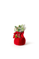 Fiori di Lena | Alberello Natalizio con Base in Velluto H18 cm