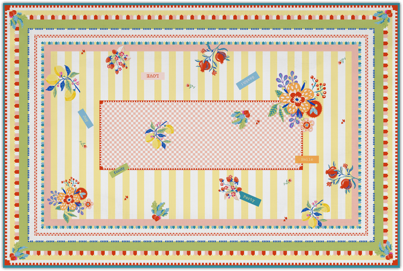 Tovaglia Antimacchia 75% Cotone 150x240cm Mamma Mia baci Milano