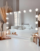 Flamingueo Specchio Trucco con Luci LED da appoggio e da Parete