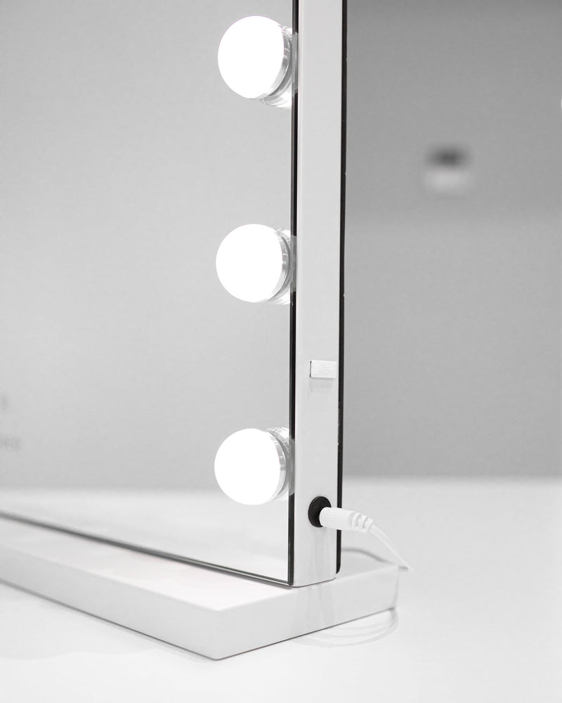 Flamingueo Specchio Trucco con Luci LED da appoggio e da Parete