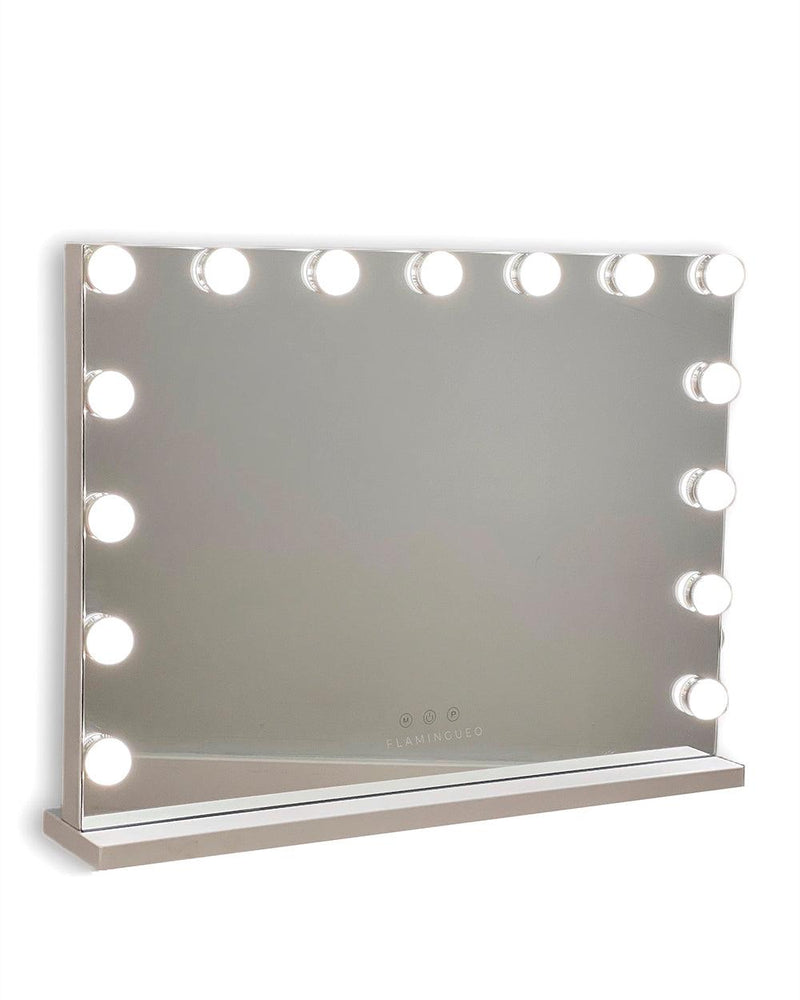Flamingueo Specchio Trucco con Luci LED da appoggio e da Parete